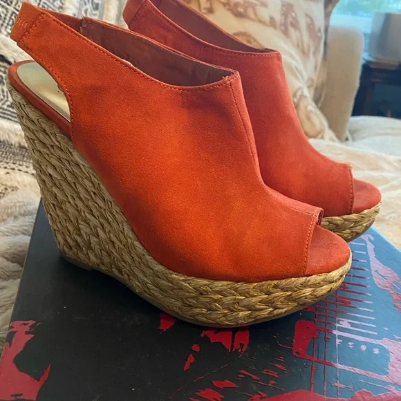 Like New Carlos Santana Bali wedge sandals size 6.5 - Picture 3 of 6